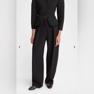 Jacquemus Black Wide-Leg Trousers
